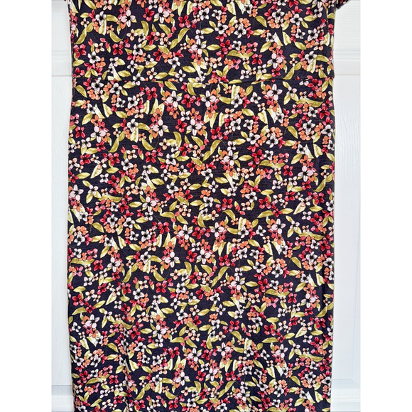 J. Jill Sz XS Maxi Dress Floral Print Flowy Short Sleeve Casual Relaxed - Picture 4 of 12